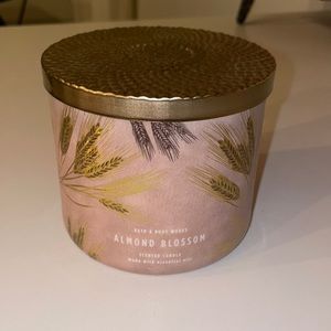 Bath and Body Works Almond Blossom candle .  BRAND NEW